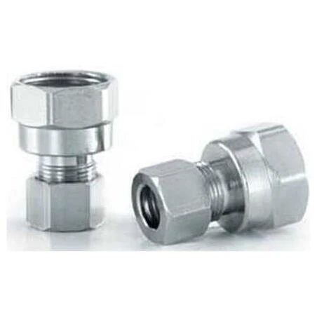 Waxman 7322500LF 0.5 x 0.38 in. Straight Male Fitting - Chrome Plated