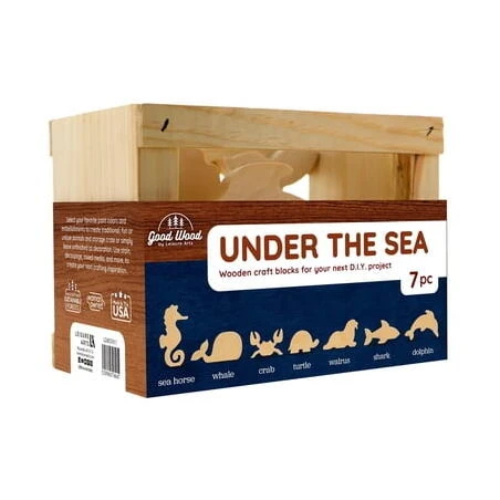 57411 GOOD WOOD CRATED SEA CREATURES
