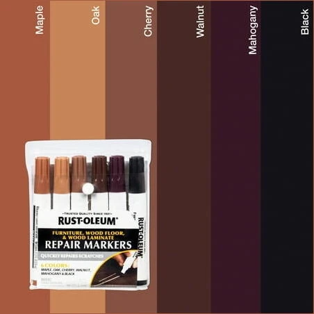 Rust-Oleum Wood Repair Markers- Assorted Colors 6 Pack
