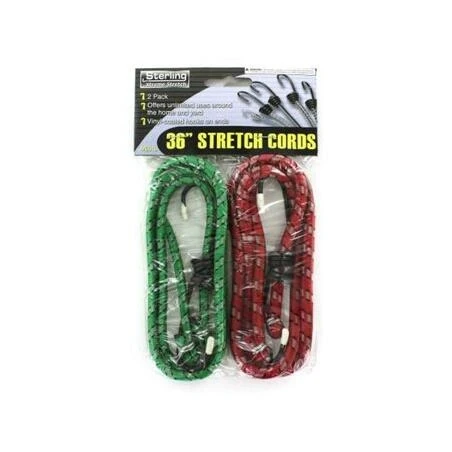 Bulk Buys MS010-24 Green/Red Stretch Cord Set - Pack of 24
