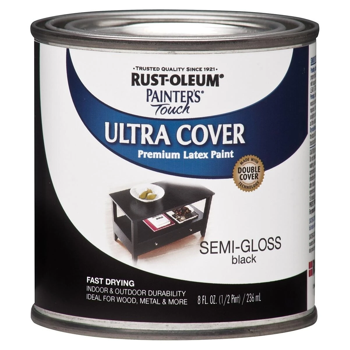 Rust-Oleum 1974730 Painter's Touch Ultra Cover, Semi-Gloss Black, 1/2 Pint Rust-Oleum 1974730 Painter's Touch Ultra Cover, Semi-Gloss Black, 1/2 Pint
