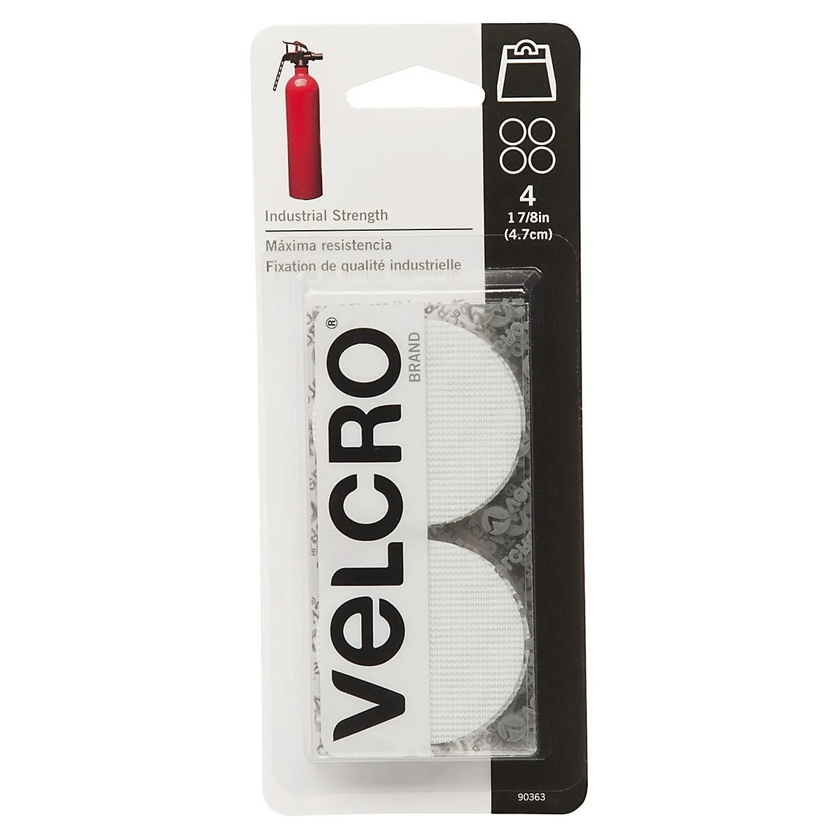 VELCRO Brand 90363 Hook and Loop Fastener, White