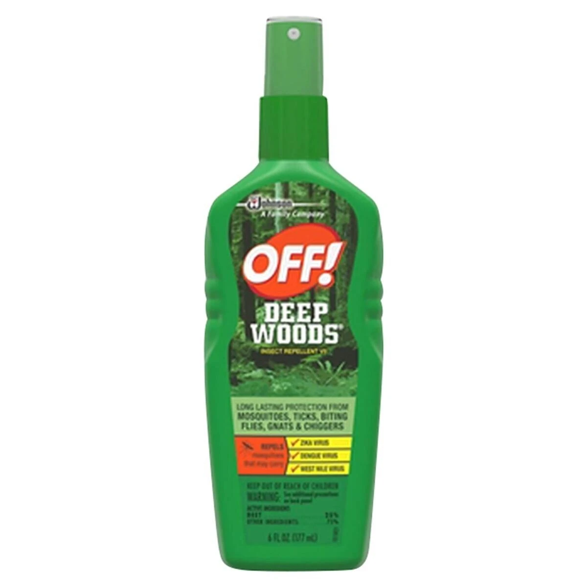 Off! 21845 Deep Woods Insect Repellent VII, 25% Deet, 6 oz. Spray