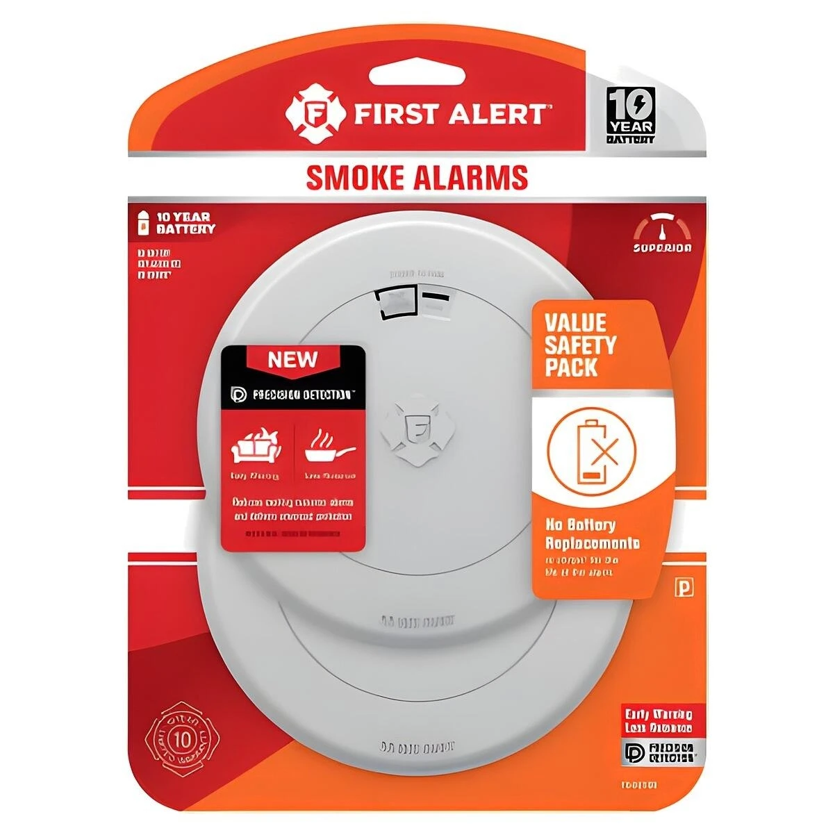Slim Profile Smoke Alarm, 10-Year Battery