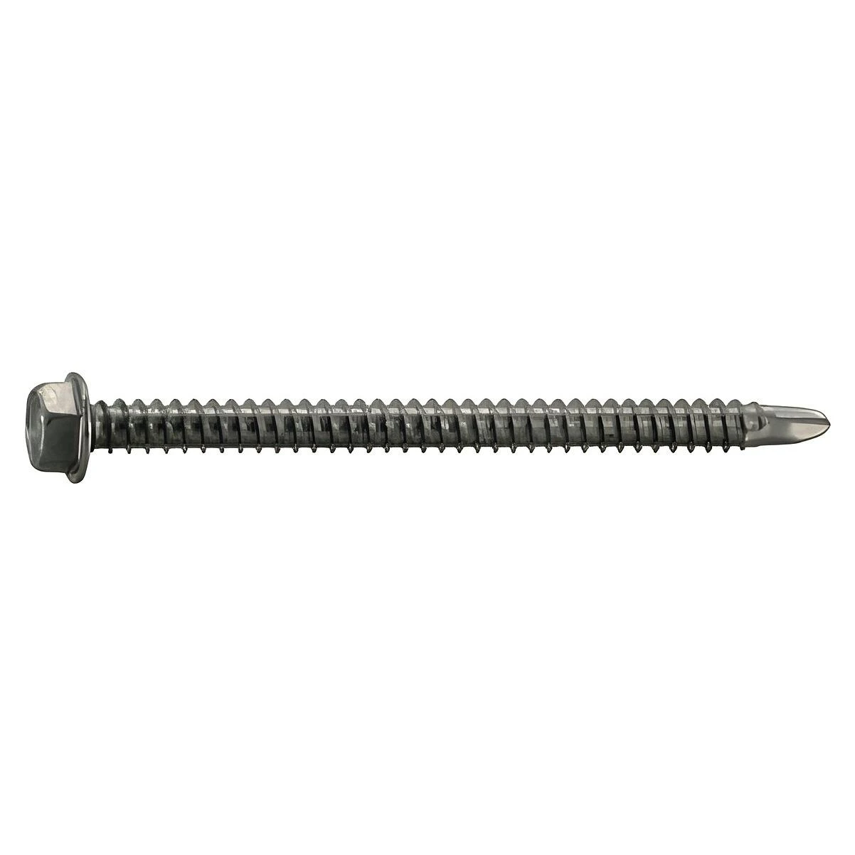 Midwest Fastener 12604 Concrete Screw, #12 x 3 In, Hex Washer Head, Stainless Steel