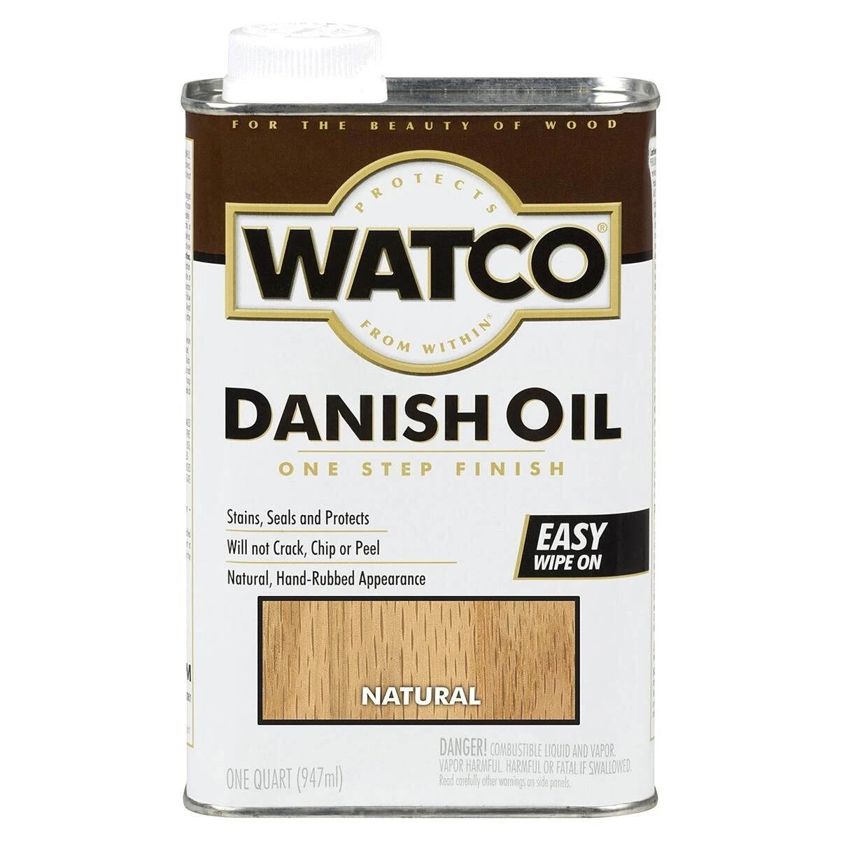 Watco A65741 Danish Oil Finish, Natural, 1 Qt. Watco A65741 Danish Oil Finish, Natural, 1 Qt.