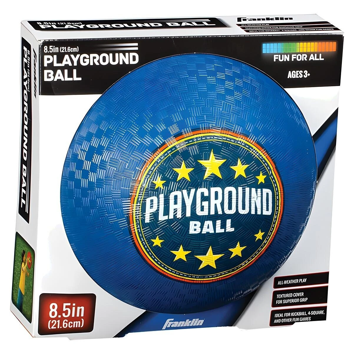 Franklin Sports 6325 Playground Ball, 8.5 In, Rubber, Assorted