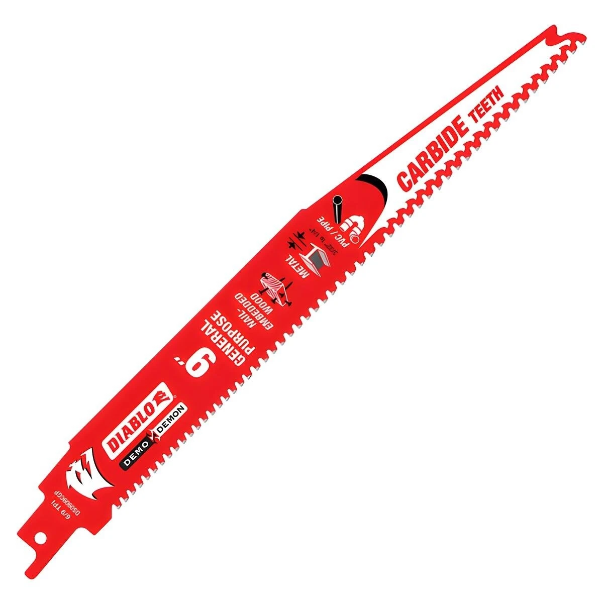 Demo Demon Reciprocating Blades, Carbide Tipped, 9-In., 6-9 TPI