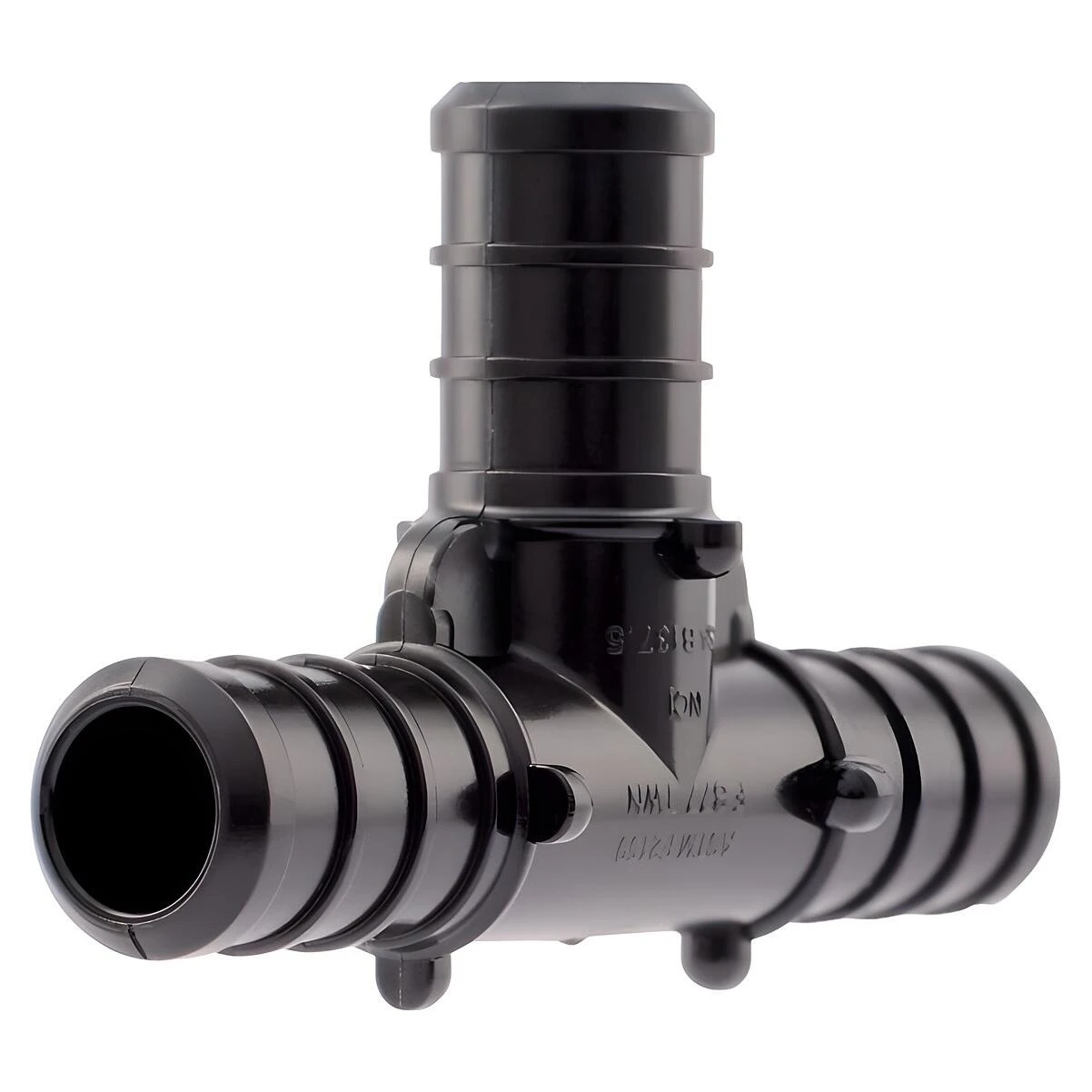 SharkBite UP362A5 Pipe Tee, 1/2 in, Barb, PEX-B, Polymer, Black, 200 psi Pressure