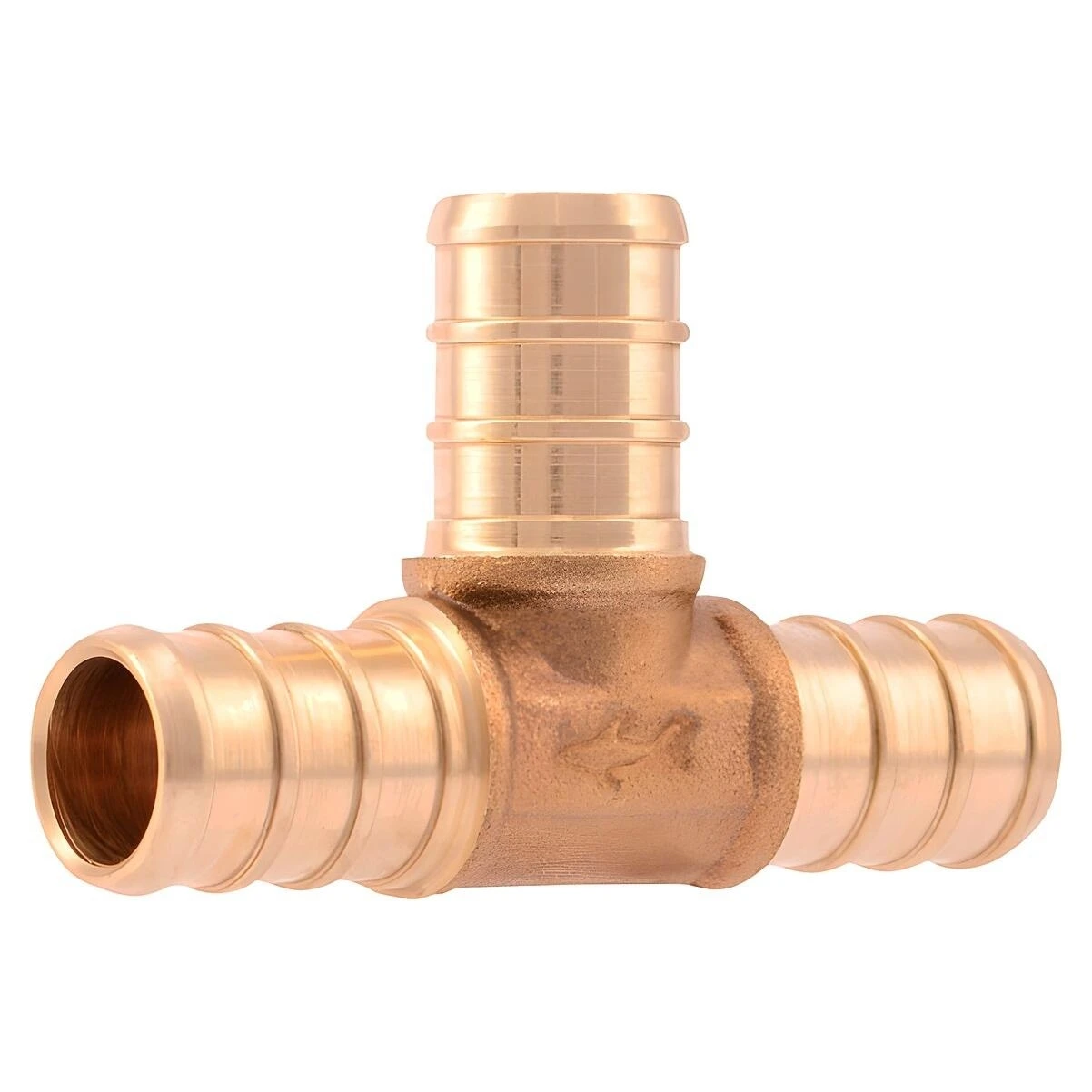 SharkBite UC362LFA10 Pipe Tee, 1/2 in, Barb x Crimp, PEX-A, PEX-B, Brass, 33 to 200 psi Pressure