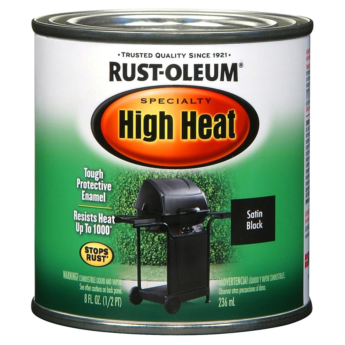 Rust-Oleum 7778730 Specialty High Heat BBQ Paint, Black Satin, 1 Pt Rust-Oleum 7778730 Specialty High Heat BBQ Paint, Black Satin, 1 Pt