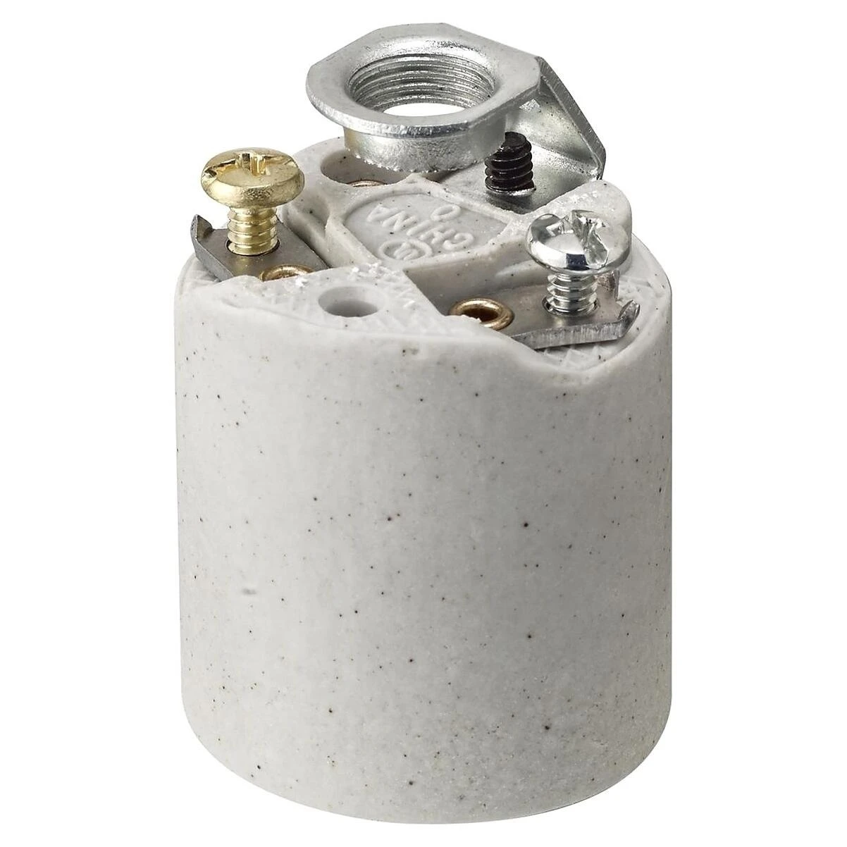 Leviton 3152-8 Lamp Holder, 1-Circuit, Keyless, 1.38 in Dia x 1.52 in D Dimensions, 250 V, 660 W, Incandescent Lamp