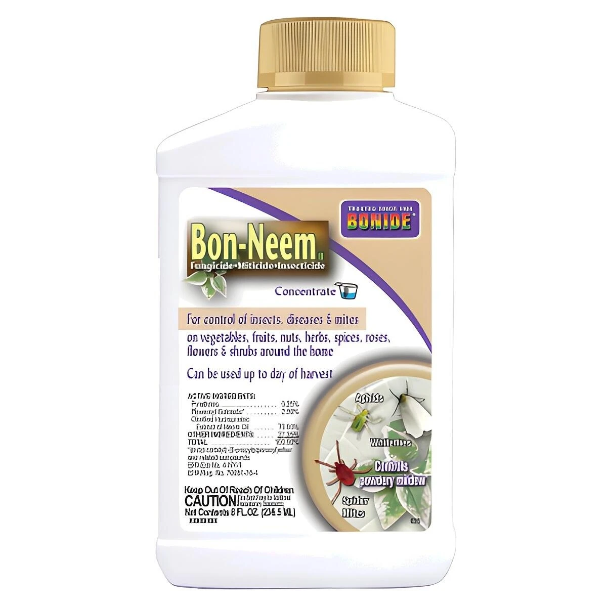 Bonide Captain Jack's Neem Max B70 Neem Oil Spray Concentrate, 16 Oz.