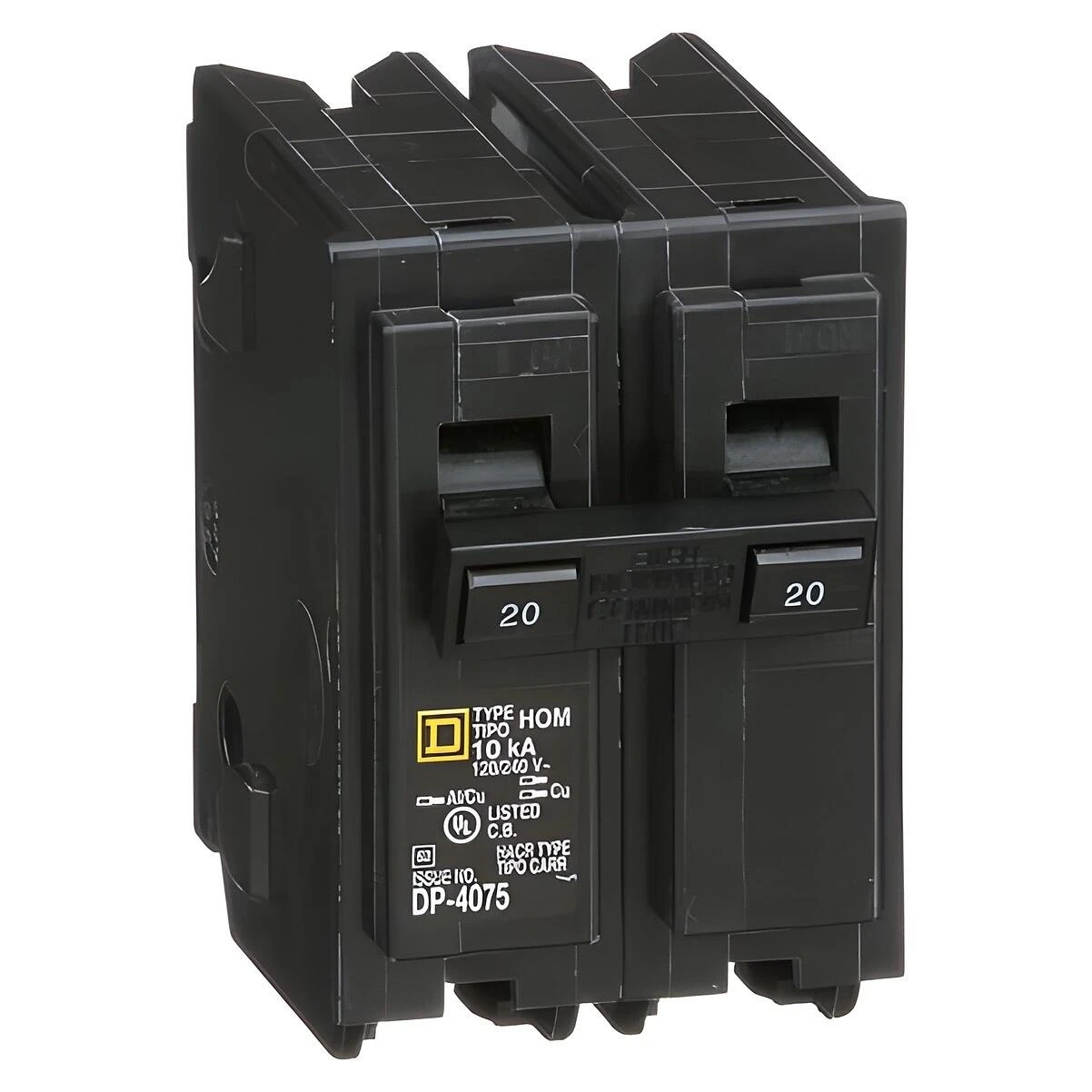 Square D Homeline HOM220CP Circuit Breaker, 20-Amp, 2-Pole, 120/240V Square D Homeline HOM220CP Circuit Breaker, 20-Amp, 2-Pole, 120/240V