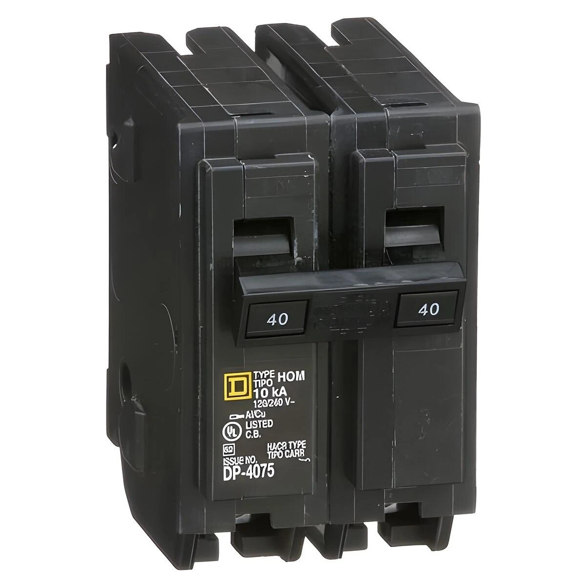 Square D Homeline HOM240CP 40-Amp Double-Pole Circuit Breaker, 120/240V Square D Homeline HOM240CP 40-Amp Double-Pole Circuit Breaker, 120/240V