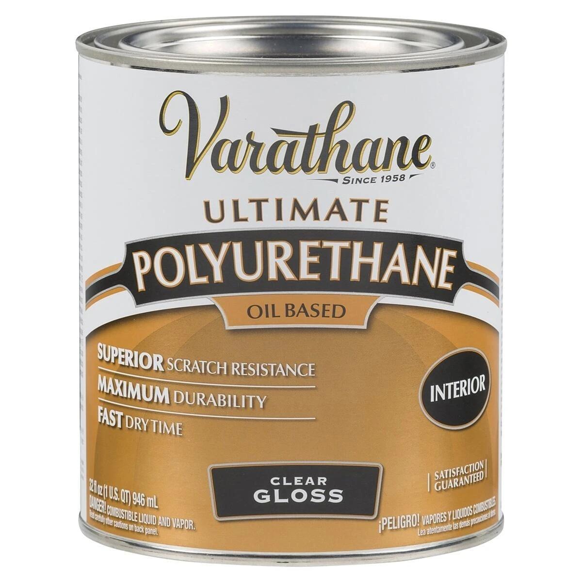 Varathane 9041H Gloss Oil-Based Polyurethane Wood Finish, 1 Qt.