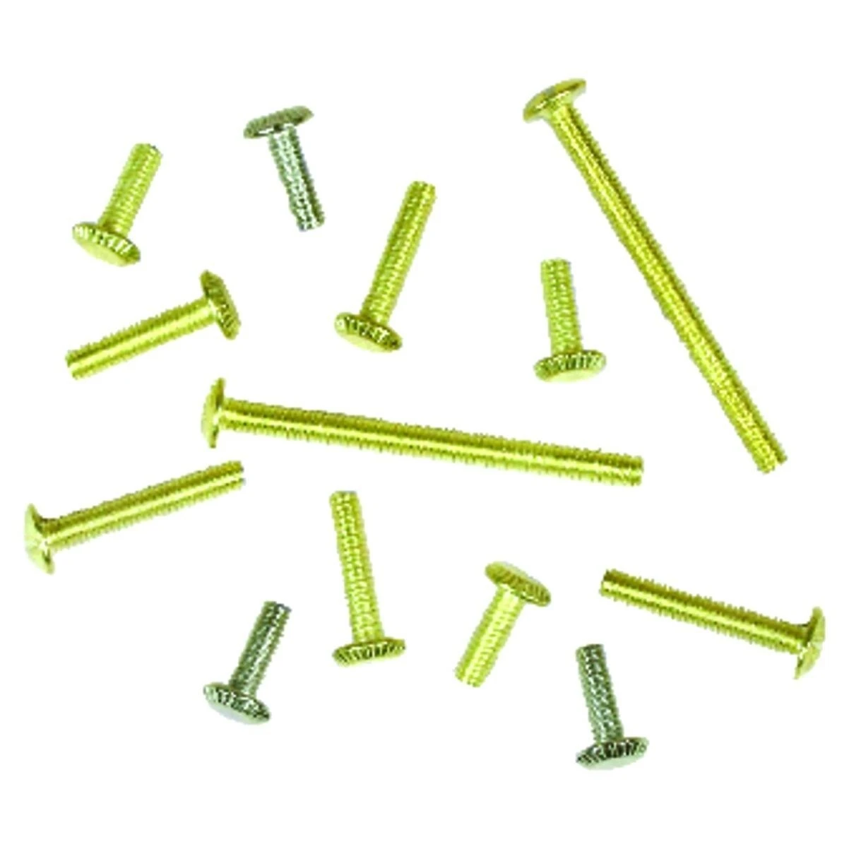 Jandorf 60141 Fixture Screw Assortment, Brass/Zinc