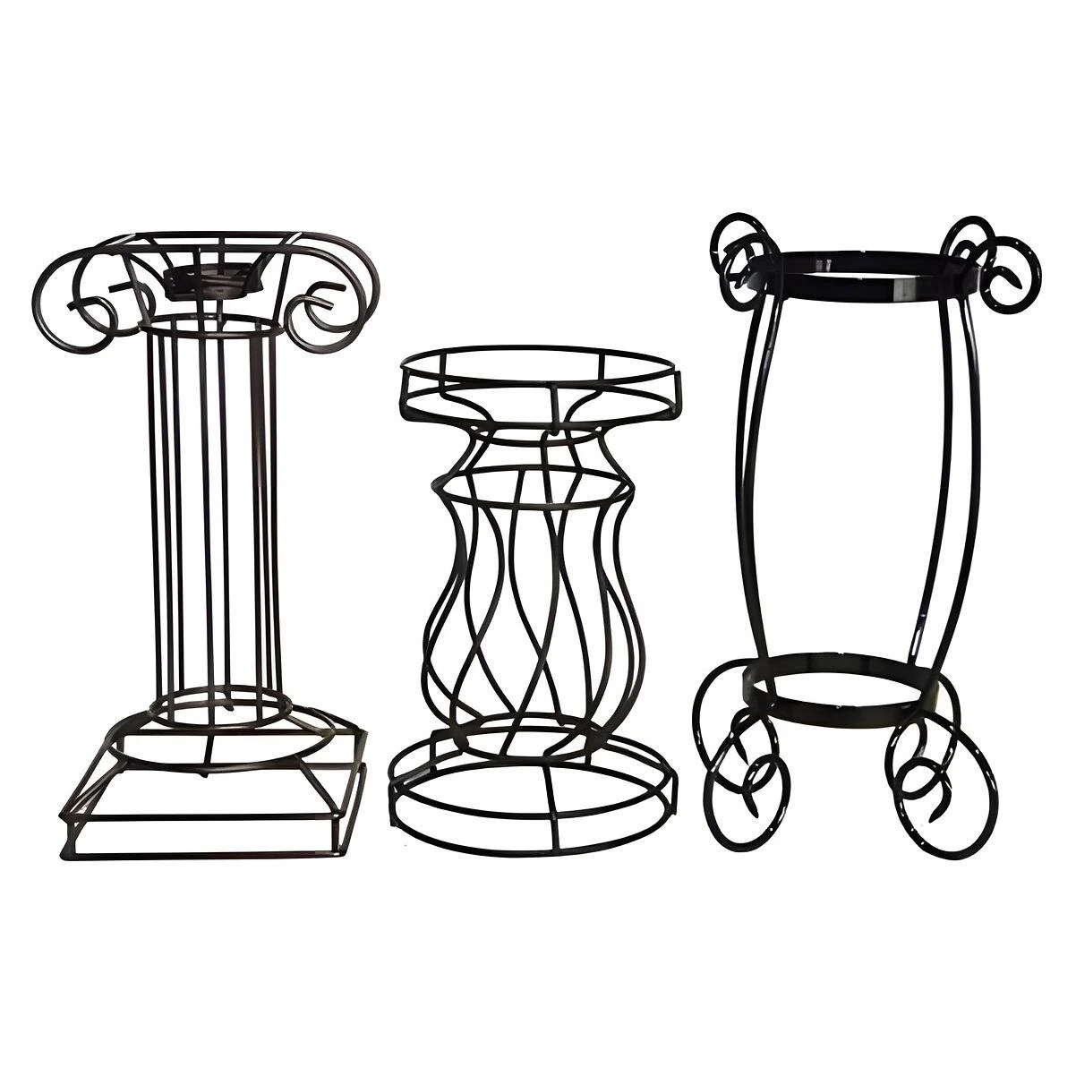 Metal Gazing Globe Holder Stand, 14 In.