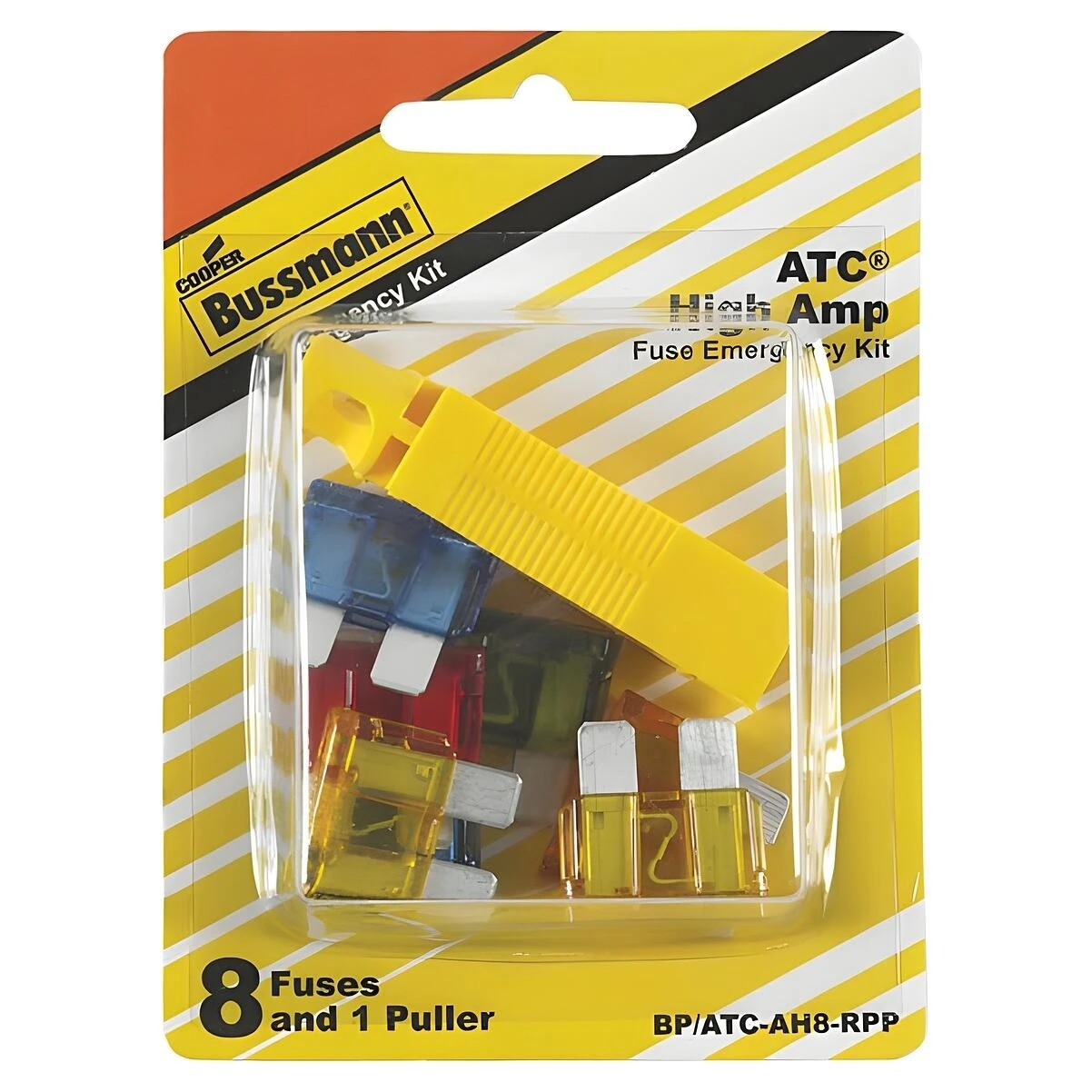 Bussmann BP/ATC-AH8-RPP Fuse Kit, Includes (1) ATM-10, (1) ATM-25, (1) ATM 30, (1) ATM-40 and FP-A3 Fuse Pullers
