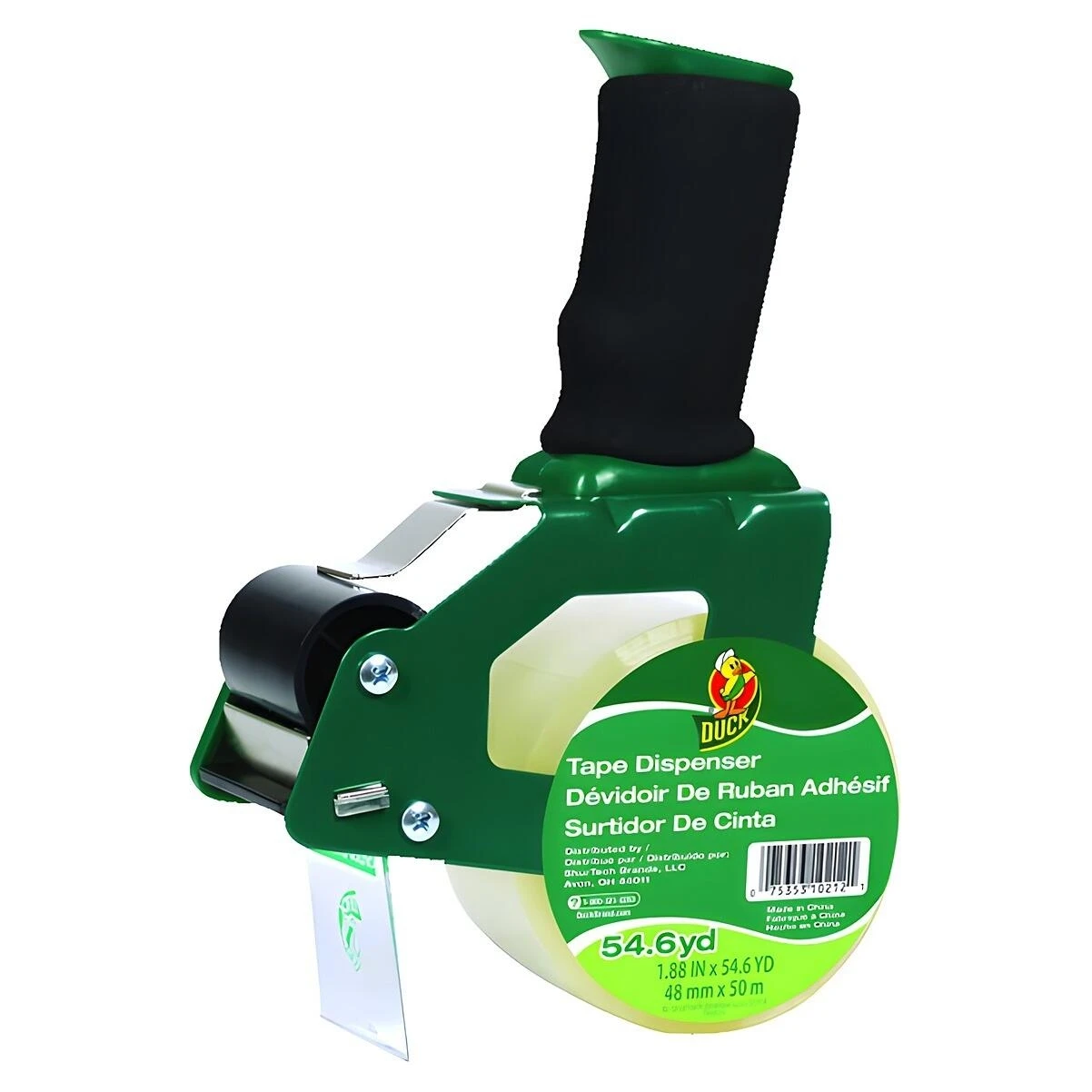 Duck 669332 Tape Dispenser, 1.88 In. Max Tape Width, Clear