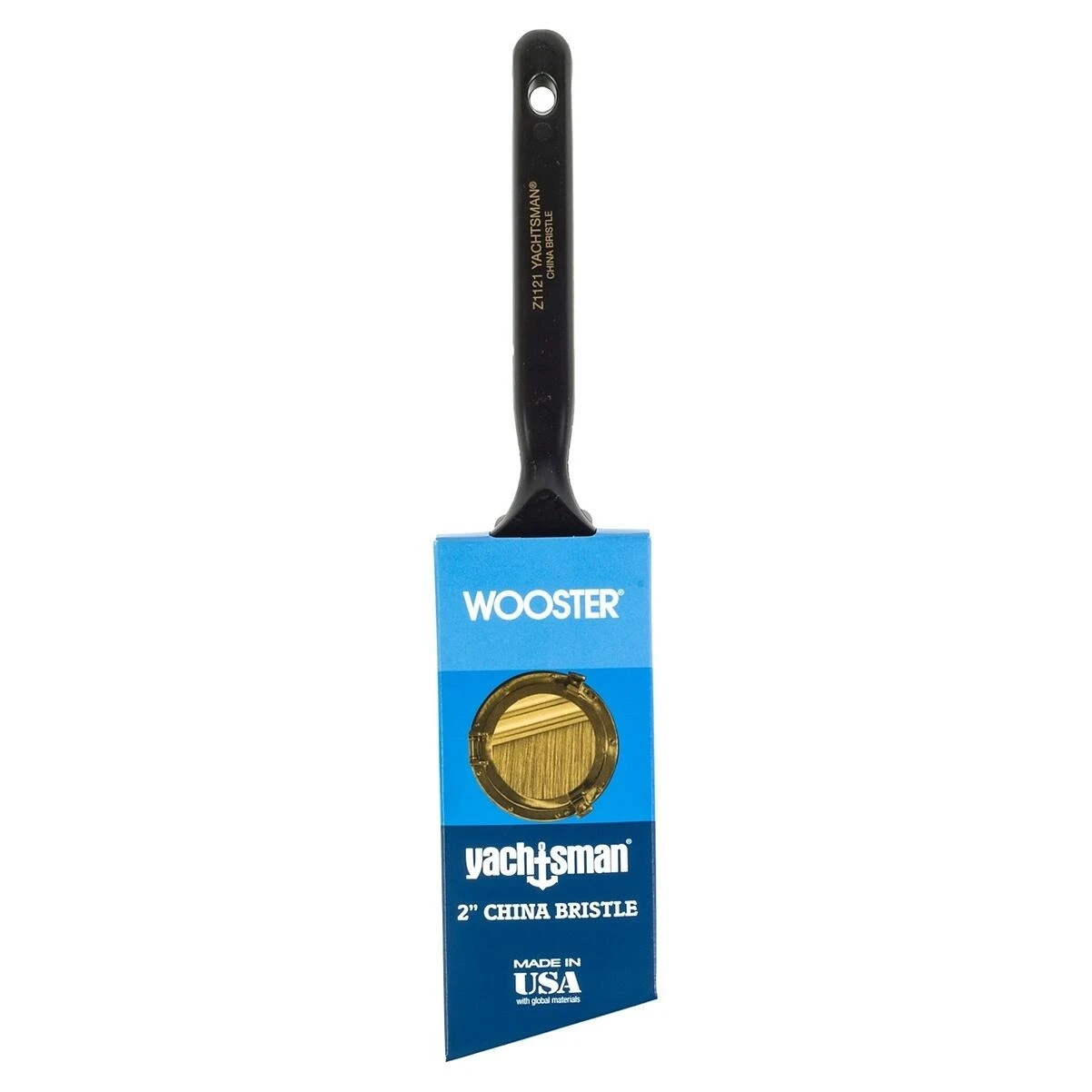 Wooster Z1121-2 Yachtsman White China Bristle Angle Sash Paint Brush, 2-In.