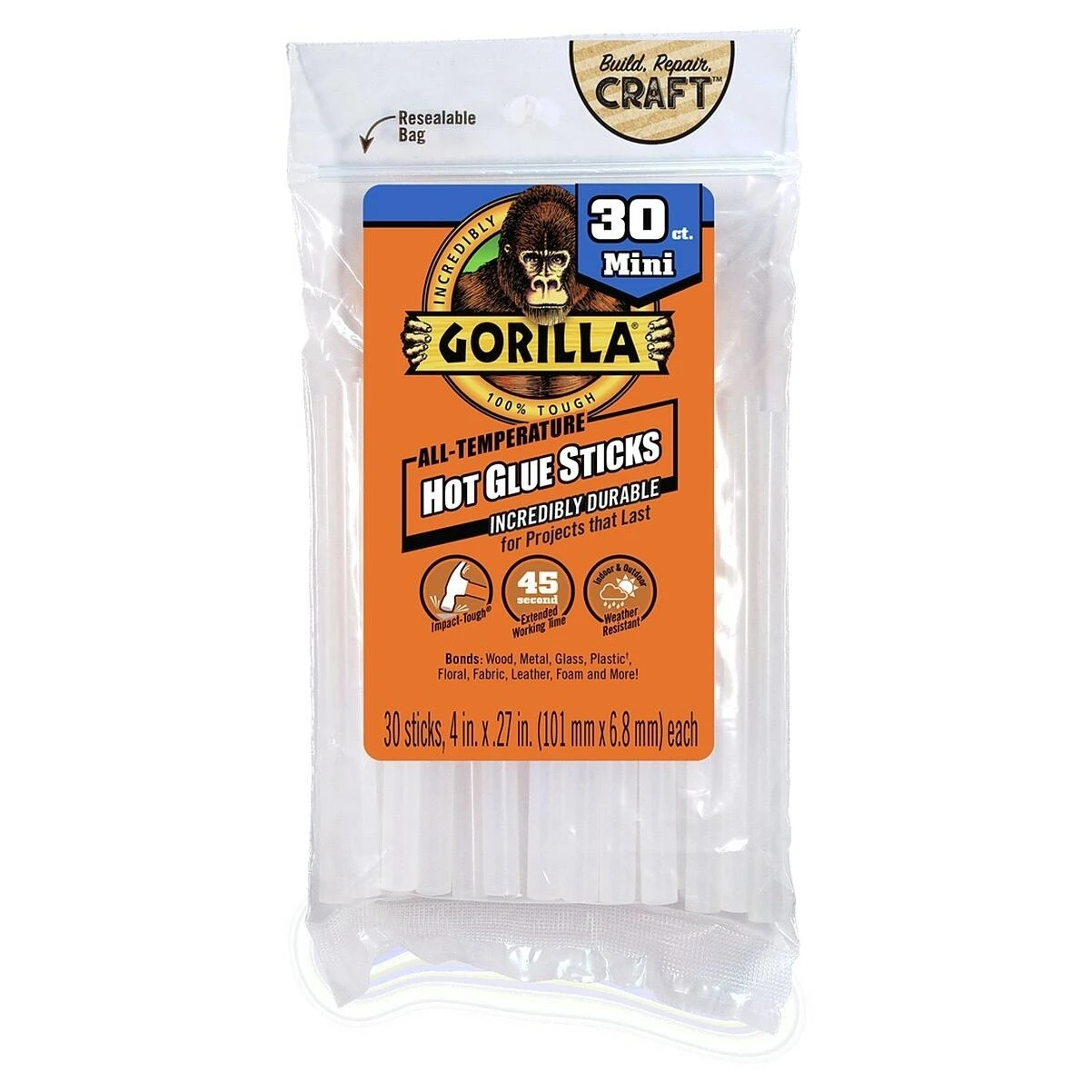 Gorilla 3023003 Glue Stick, Solid, Clear Gorilla 3023003 Glue Stick, Solid, Clear