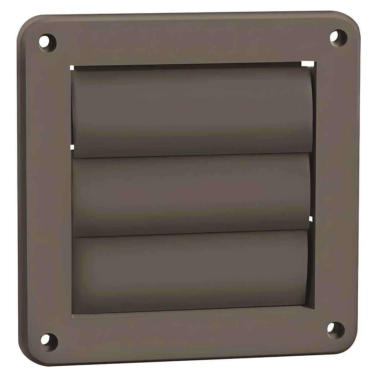 Lambro 2677B 4 In. Exhaust Wall Louvered Vent, Brown Plastic Lambro 2677B 4 In. Exhaust Wall Louvered Vent, Brown Plastic