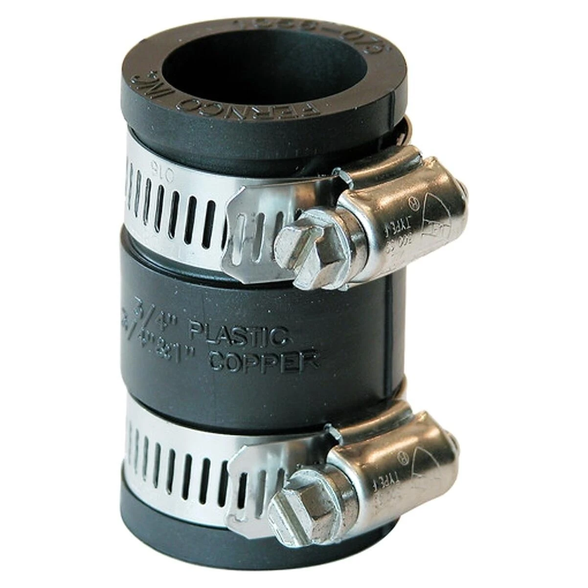 Fernco P1056-075 Flexible Pipe Coupling, 3/4 In., PVC