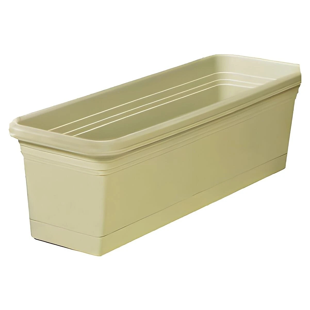 Southern Patio WB2412OG Window Box Planter With Saucer, Plastic, Olive Green, 24-In. Southern Patio WB2412OG Window Box Planter With Saucer, Plastic, Olive Green, 24-In.