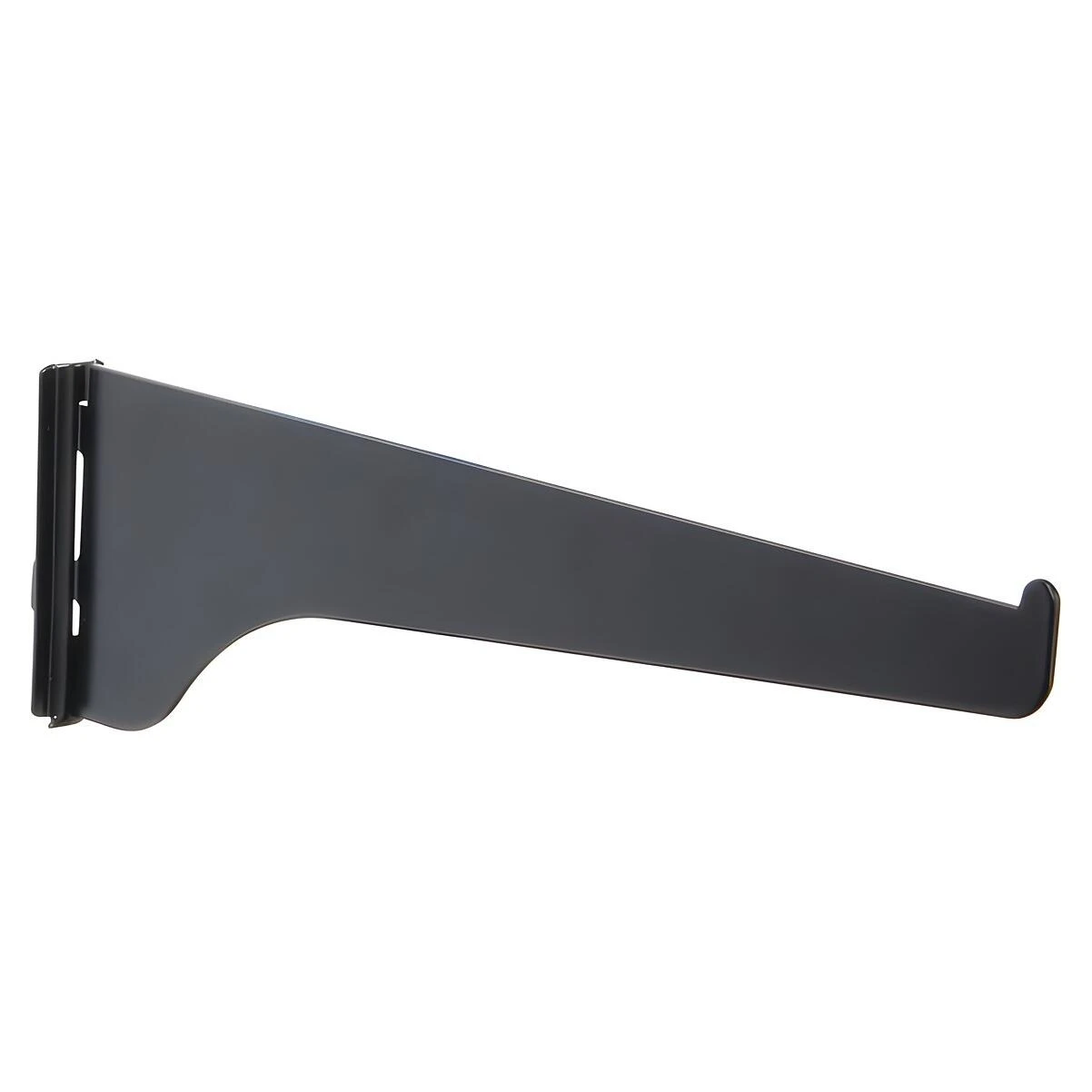 Knape & Vogt 180 BLK 8 Shelf Standard Bracket, Black Steel, 8-In.