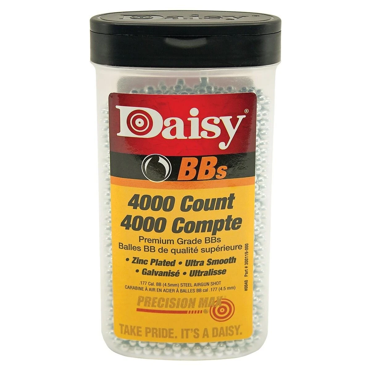 Daisy 40 Airgun Shot, Ultra Smooth, Steel, Zinc-Plated
