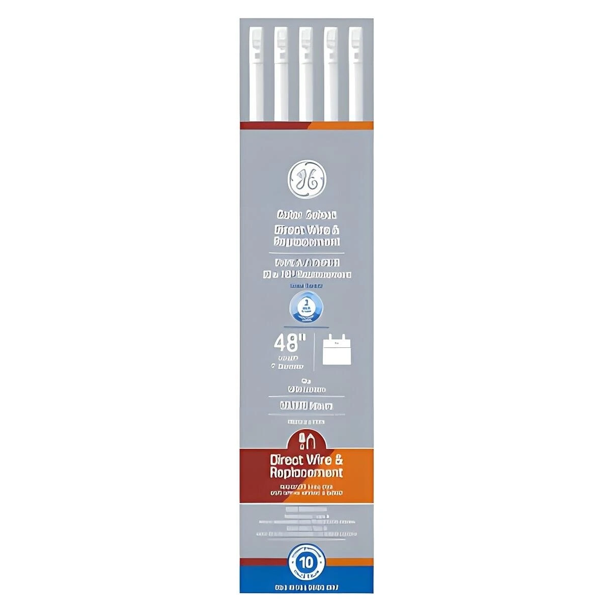 GE 93130868 Light Bulb, T8 Lamp, 32 W Equivalent, G13 2-Pin Medium Lamp Base, Dimmable, Frost, Cool White