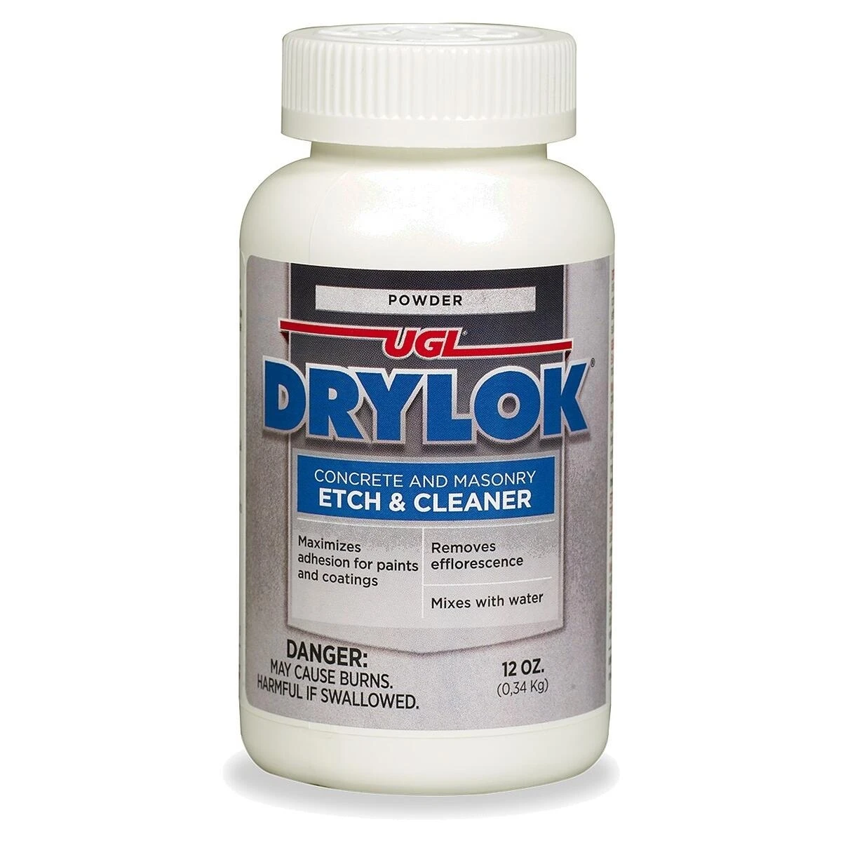 UGL Drylok 01908 Concrete and Masonry Etch & Cleaner, 12 oz.