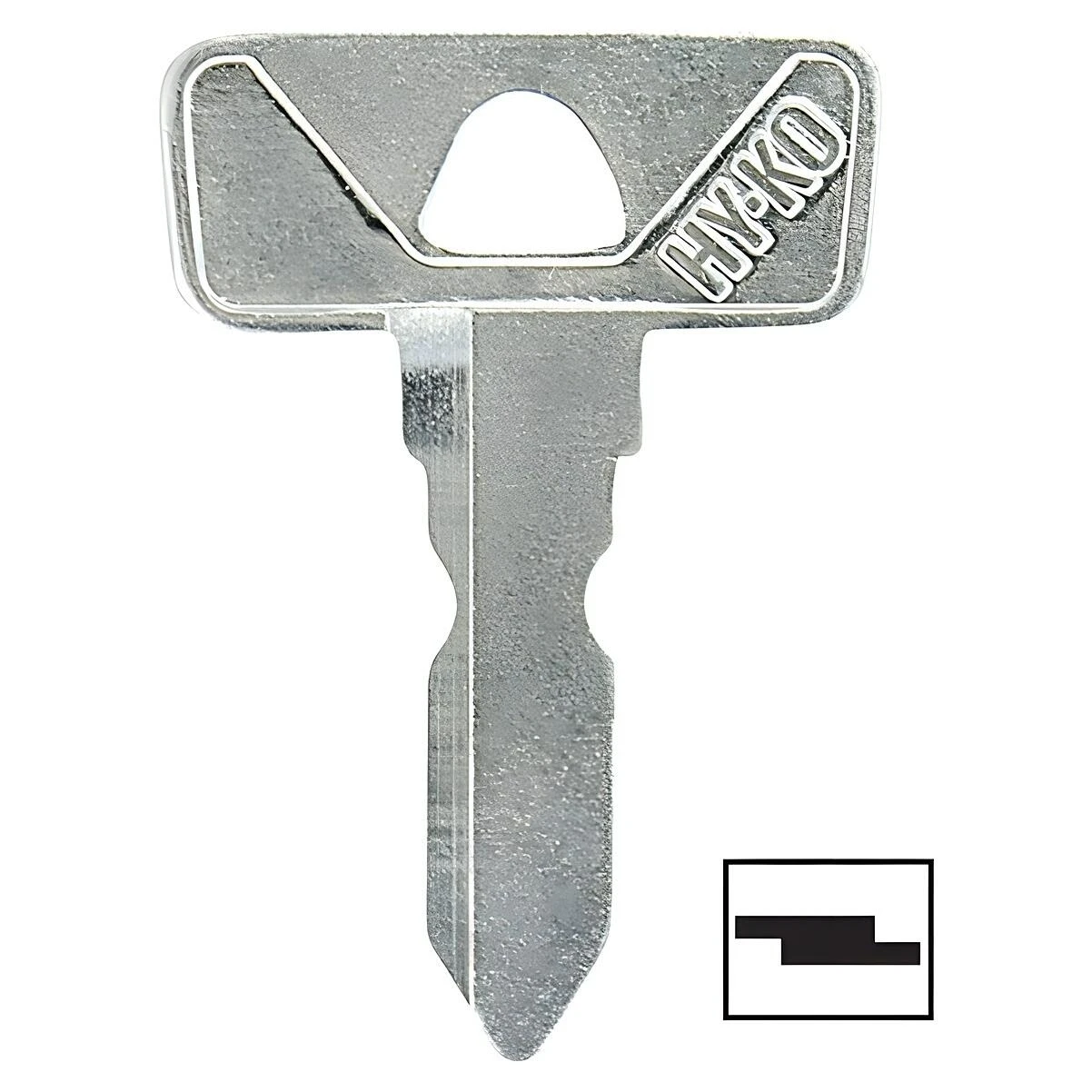 Hy-Ko Automotive Key Blank Single sided For Club Car