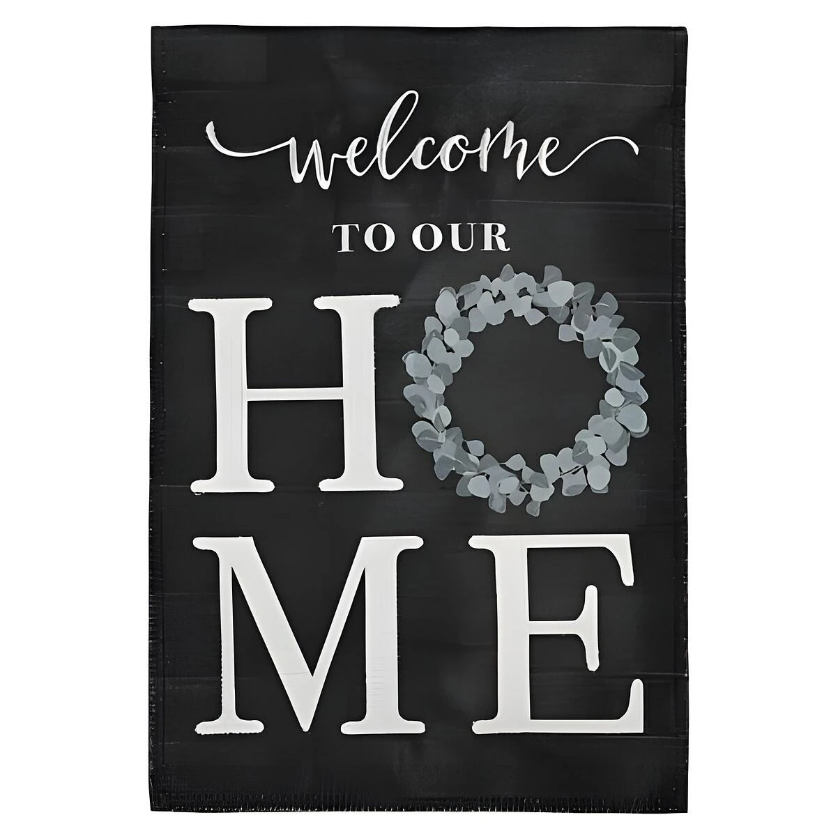 Evergreen Eucalyptus Welcome Garden Burlap Flag, 12.5 x 18 In.