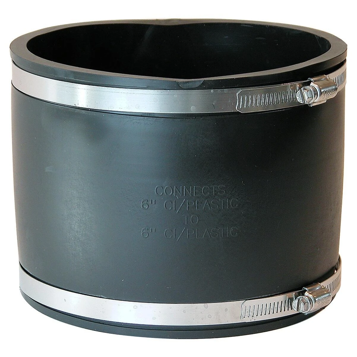 Fernco P1056-66 Flexible Coupling, 6 in, PVC, Black, 4.3 psi Pressure Fernco P1056-66 Flexible Coupling, 6 in, PVC, Black, 4.3 psi Pressure