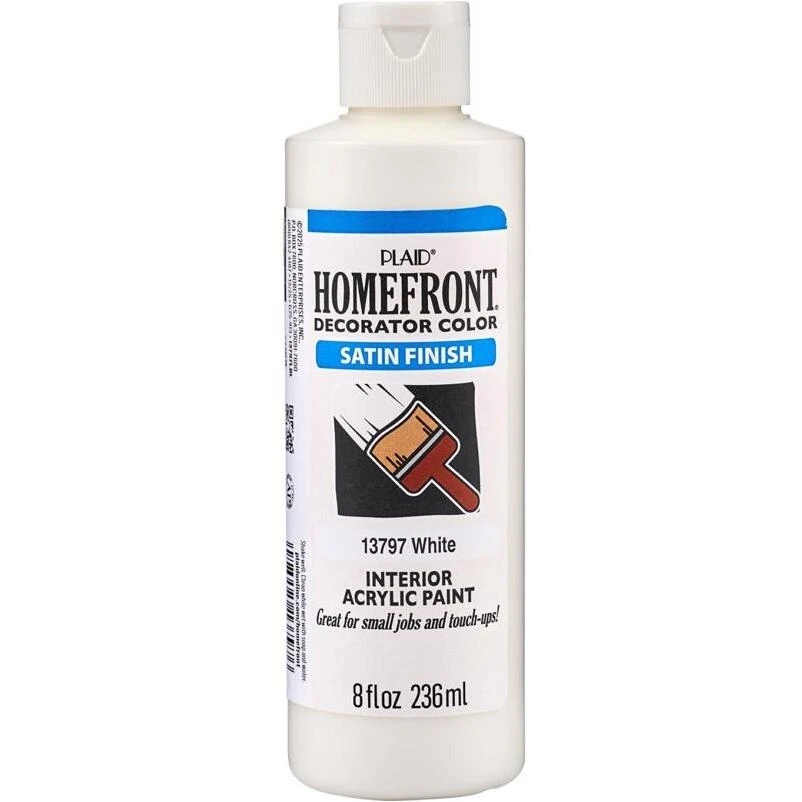 Homefront CRFT 13797 White Water-Based Craft Paint, Spot Paint