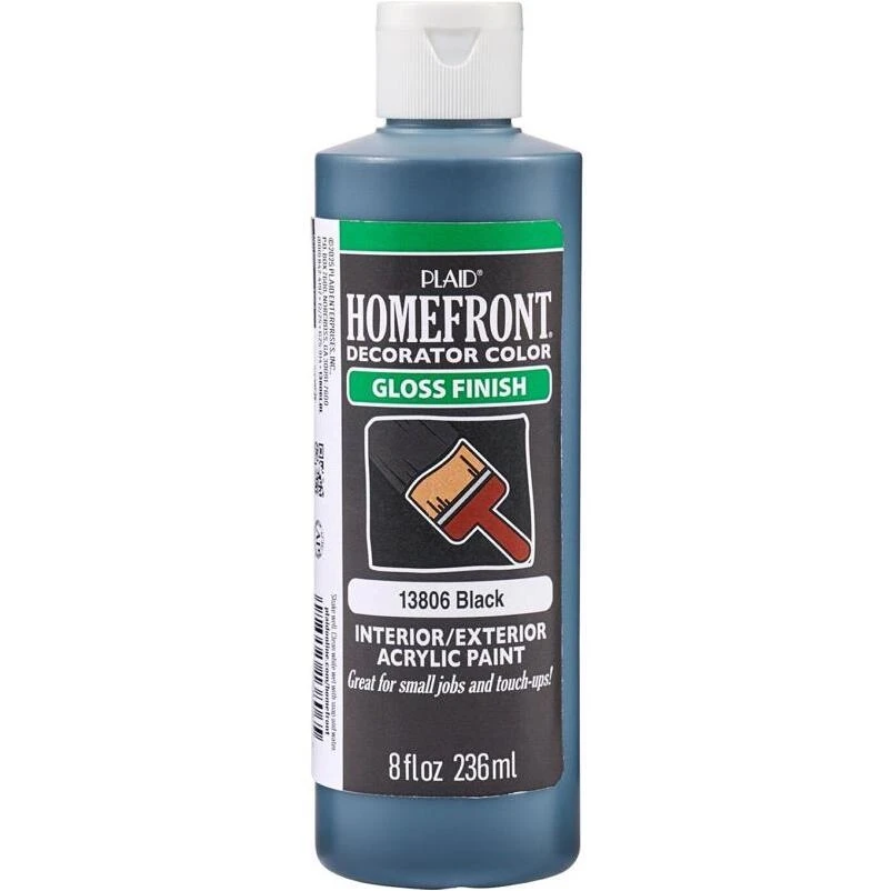 Homefront CRFT 13806 Black Gloss Craft Spray Paint, Water-Based