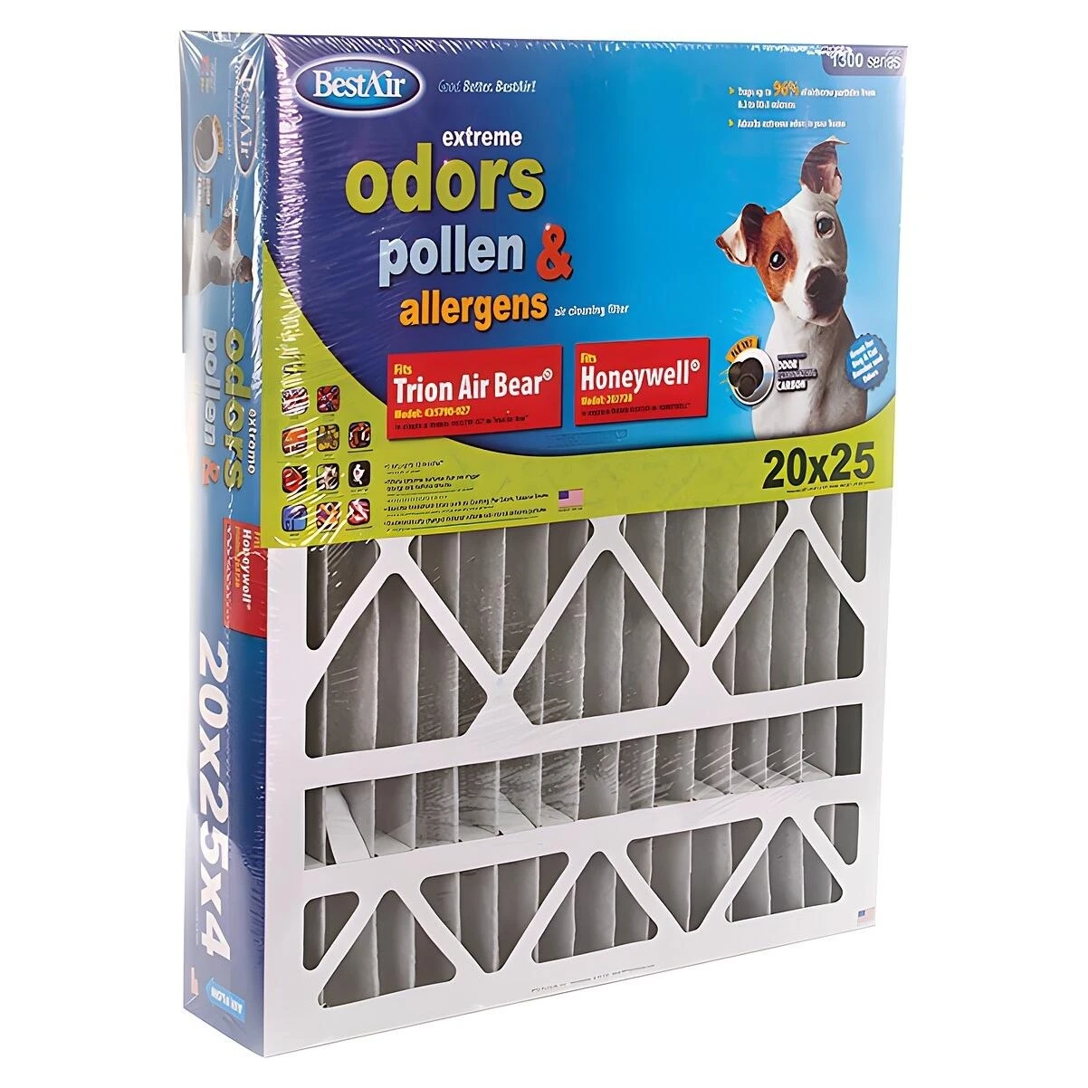 BestAir 20 in. W x 25 in. H x 4 in. D 11 MERV Pleated Air Filter