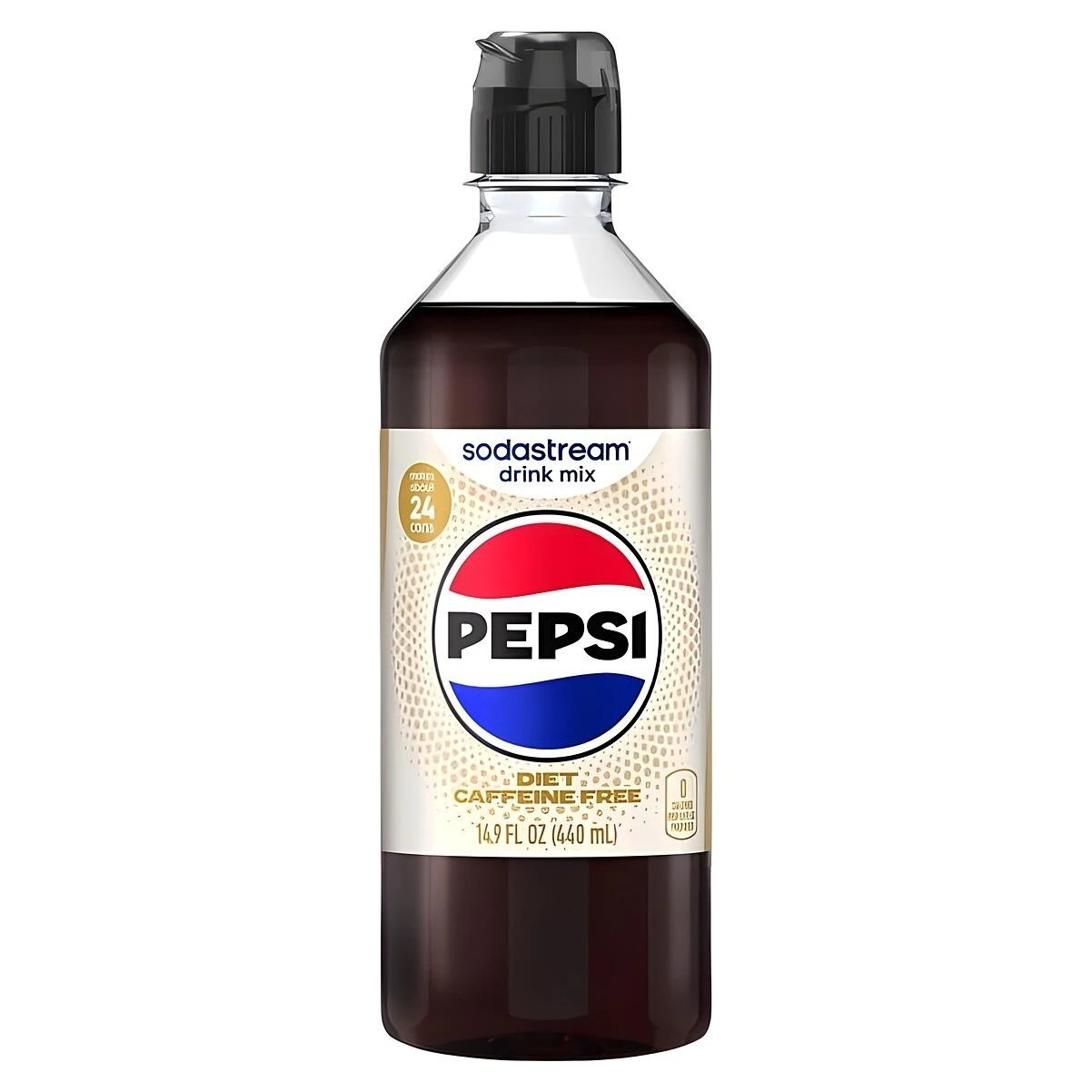 SodaStream 1925645010 Diet Pepsi Caffeine-Free Soda Mix, 440 mL Bottle