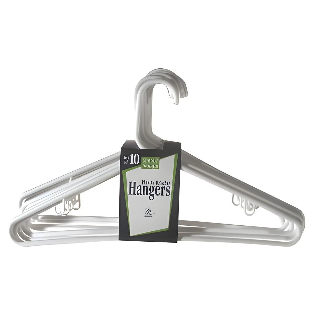Merrick Super Heavy Weight Tubular Hangers with Hooks C87162PH BLK - Pack of 14