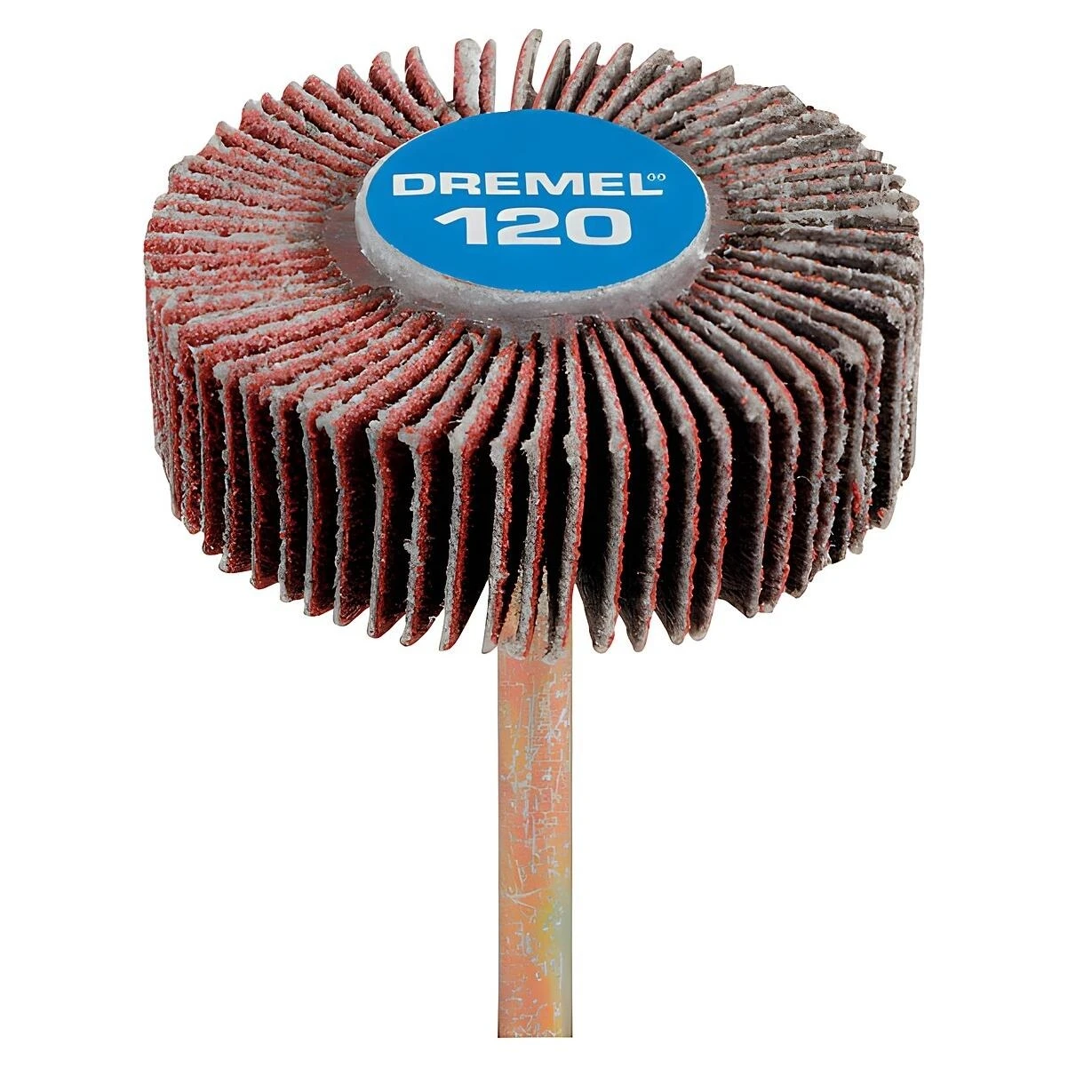 Dremel 503 Flap Wheel, 3/8 In., 120-Grit, 1/8 In. Arbor
