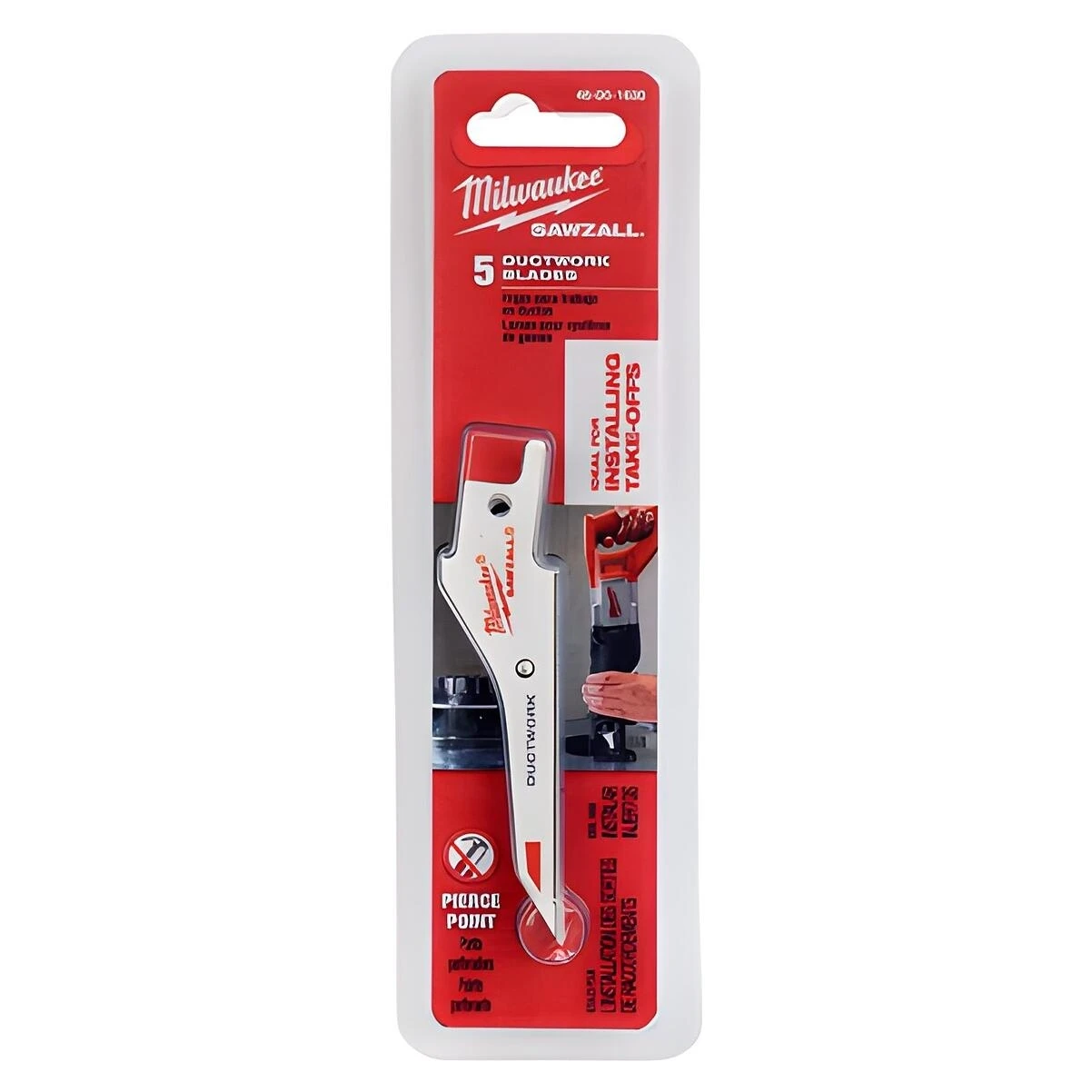 Milwaukee SAWZALL 48-00-1630 Reciprocating Saw Blade, 1/2 in W, 3-1/3 in L, 30 TPI, Bi-Metal Cutting Edge