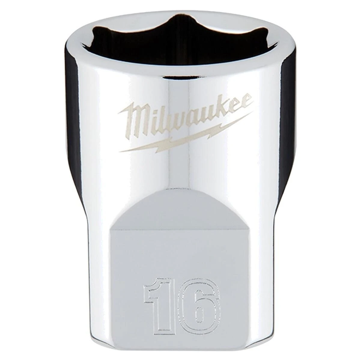 Milwaukee 45-34-9086 3/8 In. Drive 16mm 6-Point Shallow Metric Socket