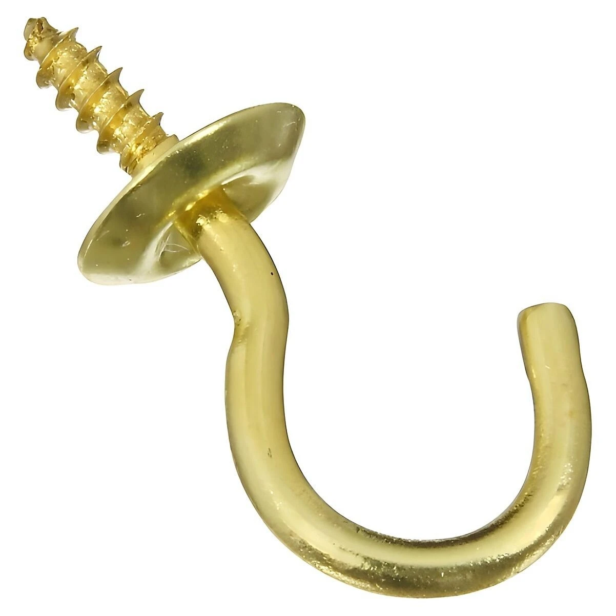 Cup Hook, Solid Brass, 3/4 In., 50-Pk.