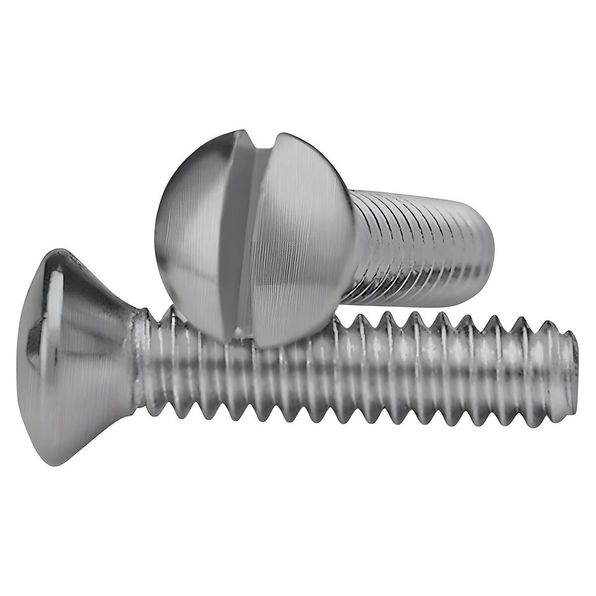 AmerTac PSN Wallplate Screw, 1/2 in L, Metal, Silver, Nickel