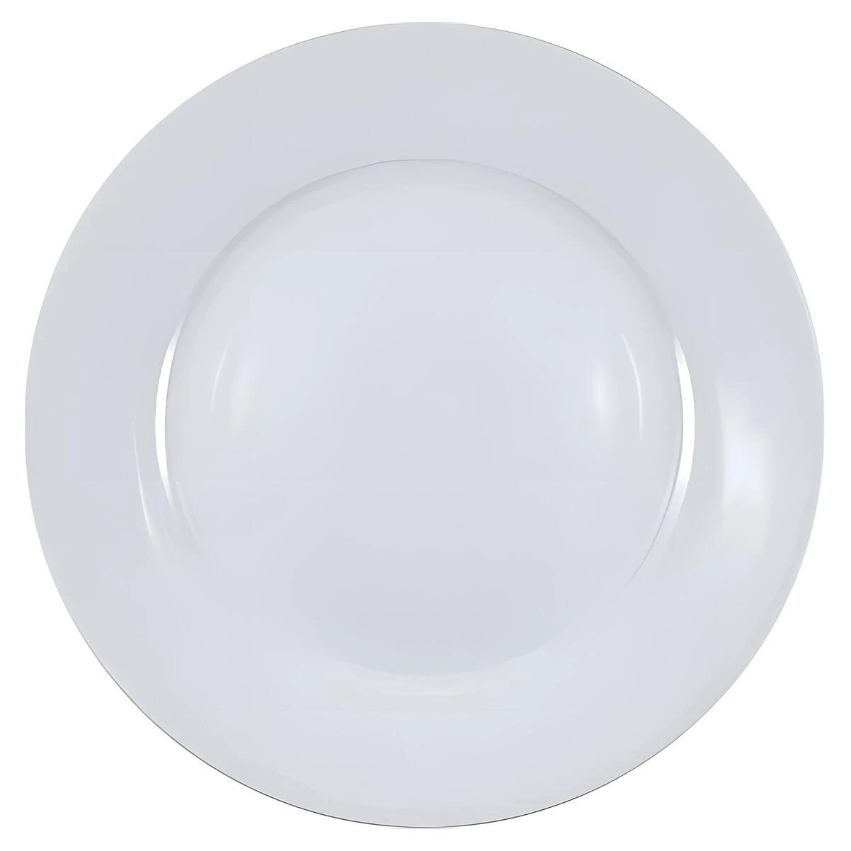 White Porcelain Dinner Plate Set, 10.5 Inch, Set of 6