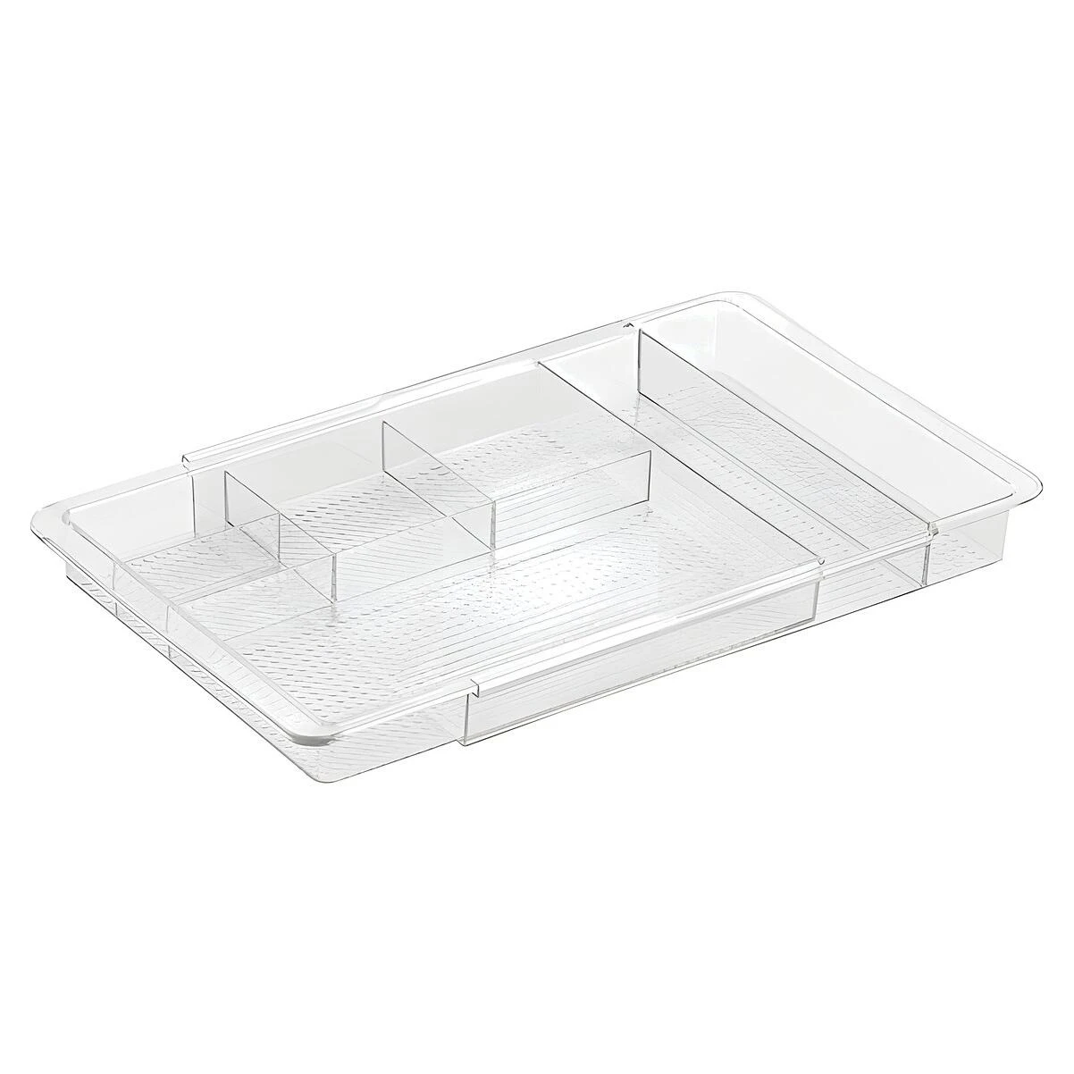 iDesign Clarity Model 38280 Vanity Drawer Organizer, Clear, Expands 11.25-18.5 In.