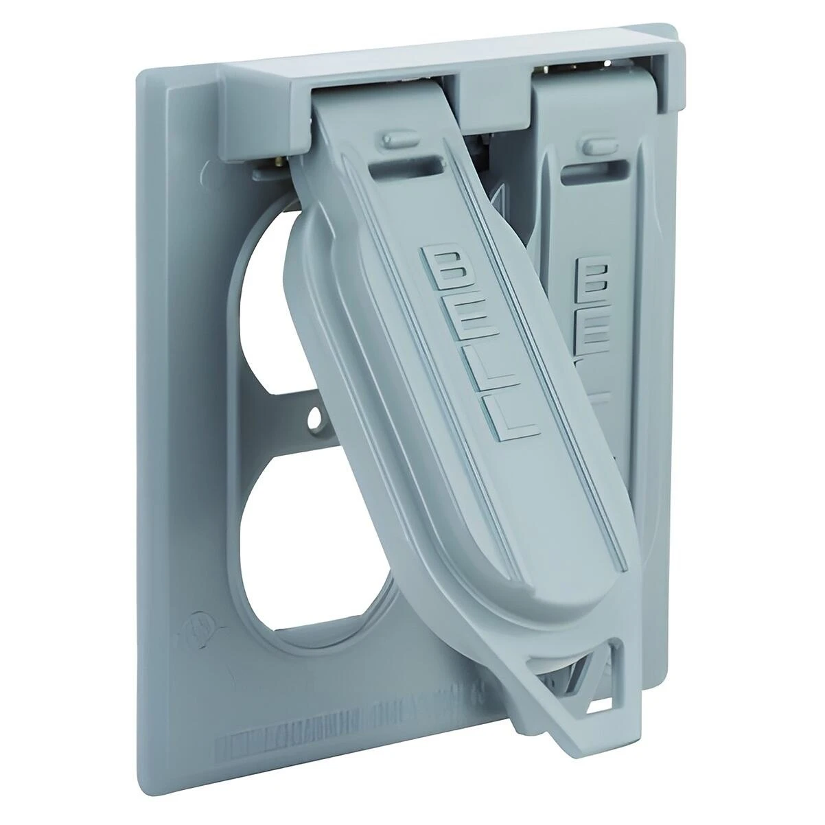 Bell 5148-5 Vertical 2-Gang Aluminum Weatherproof Outdoor Outlet Cover