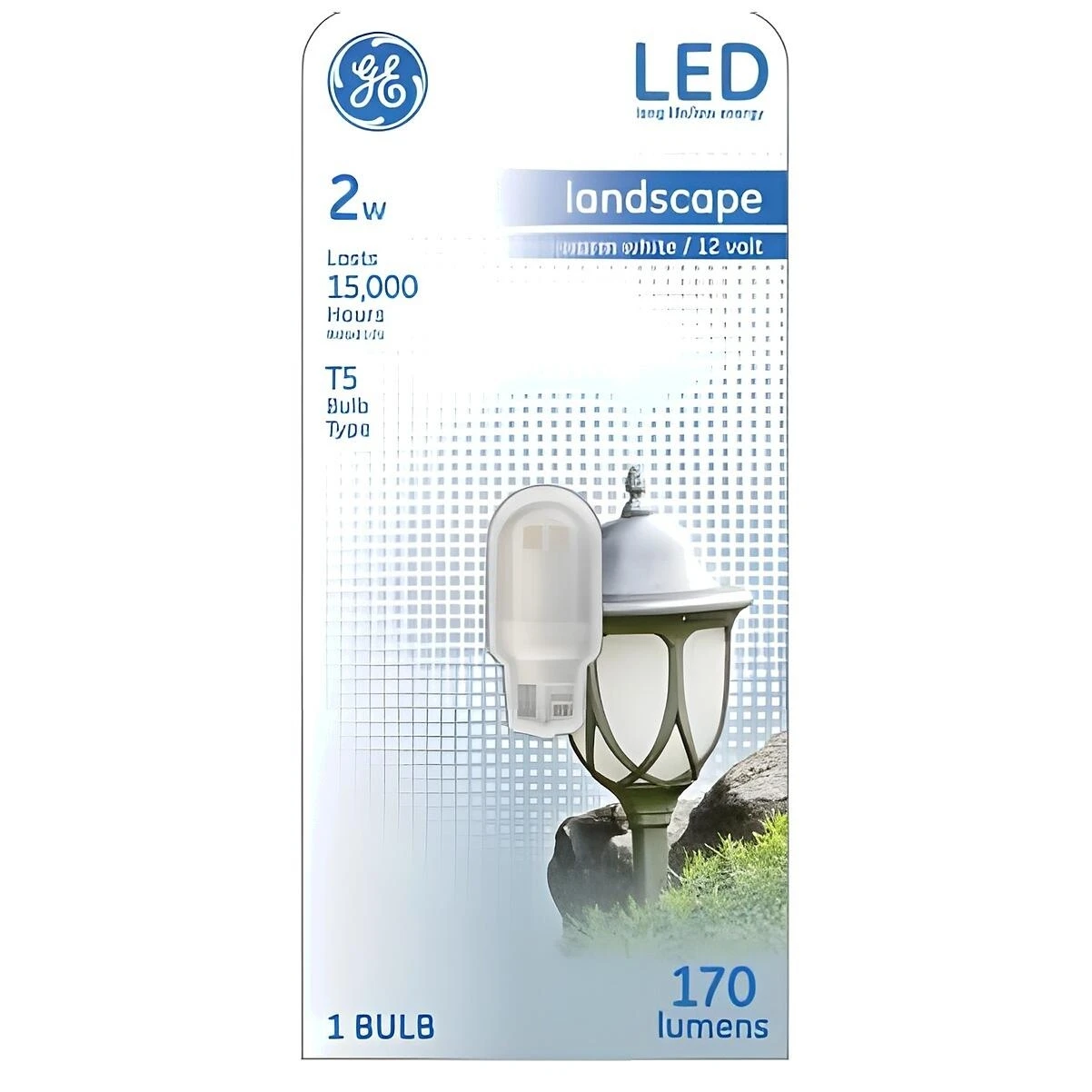 GE 14162 LED Landscape Light Bulb, Wedge Base, 2 Watt